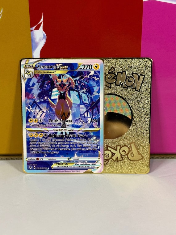 Deoxys VMAX Galarian Gallery Gold Metal Pokemon Card 