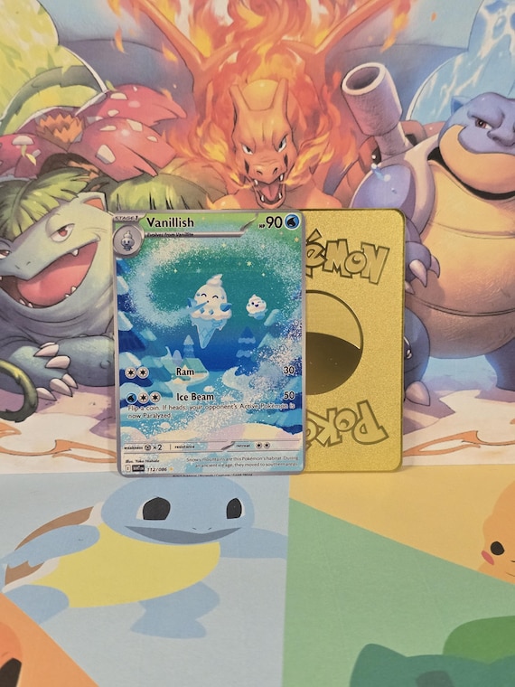 vanillish pokemon card Pokémon Card First Movie #52 Everyone Pull Blue Logo 1st Print ENG L00 –  AGS Collectibles main image 1
