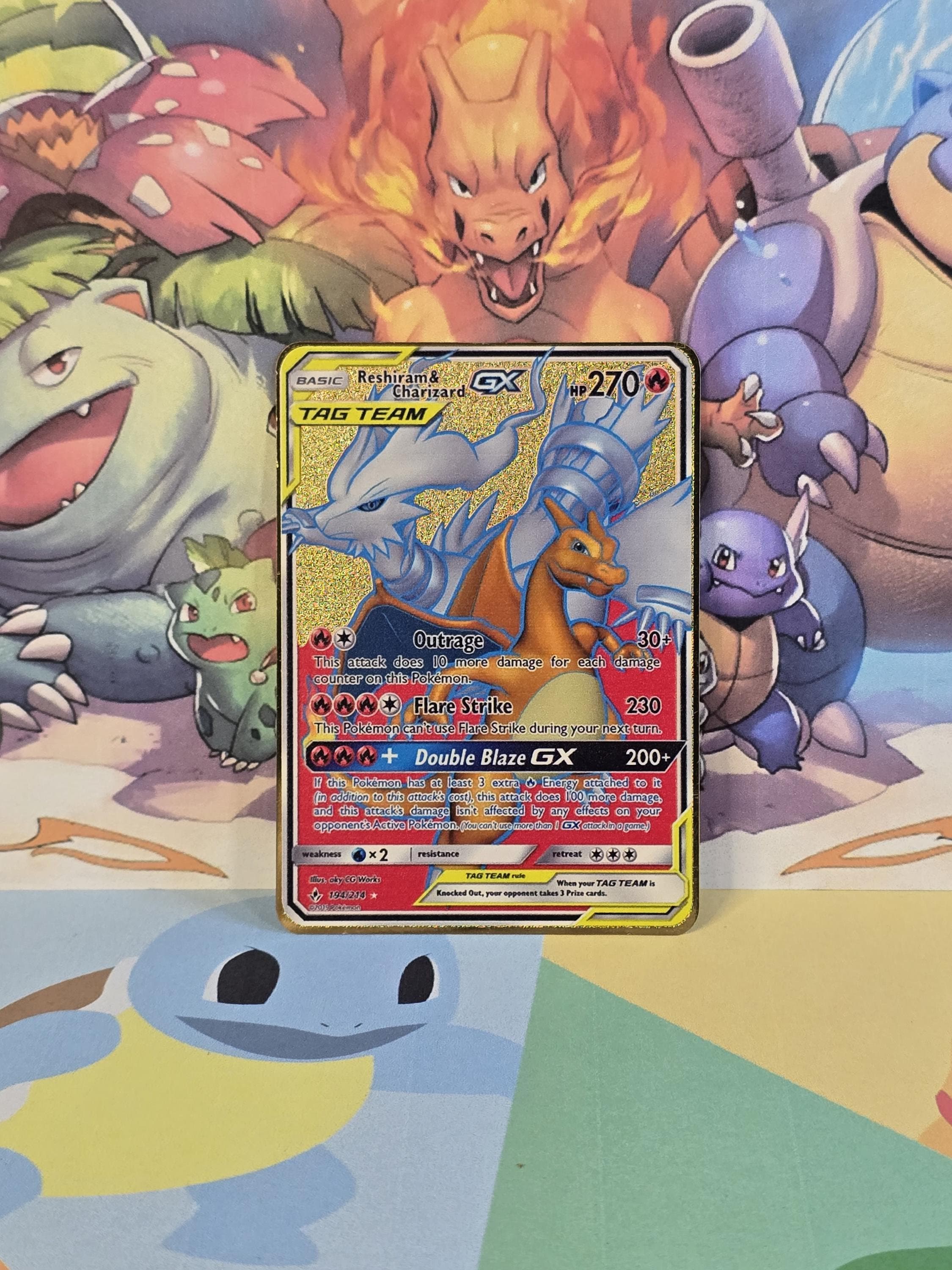 Reshiram Gold Card - Etsy