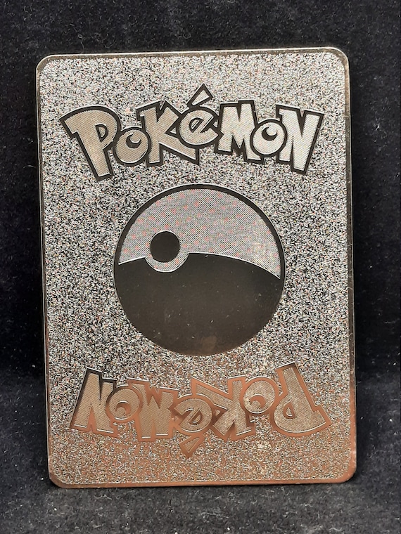 Christmas Pokemon V Gold Metal Pokemon Card