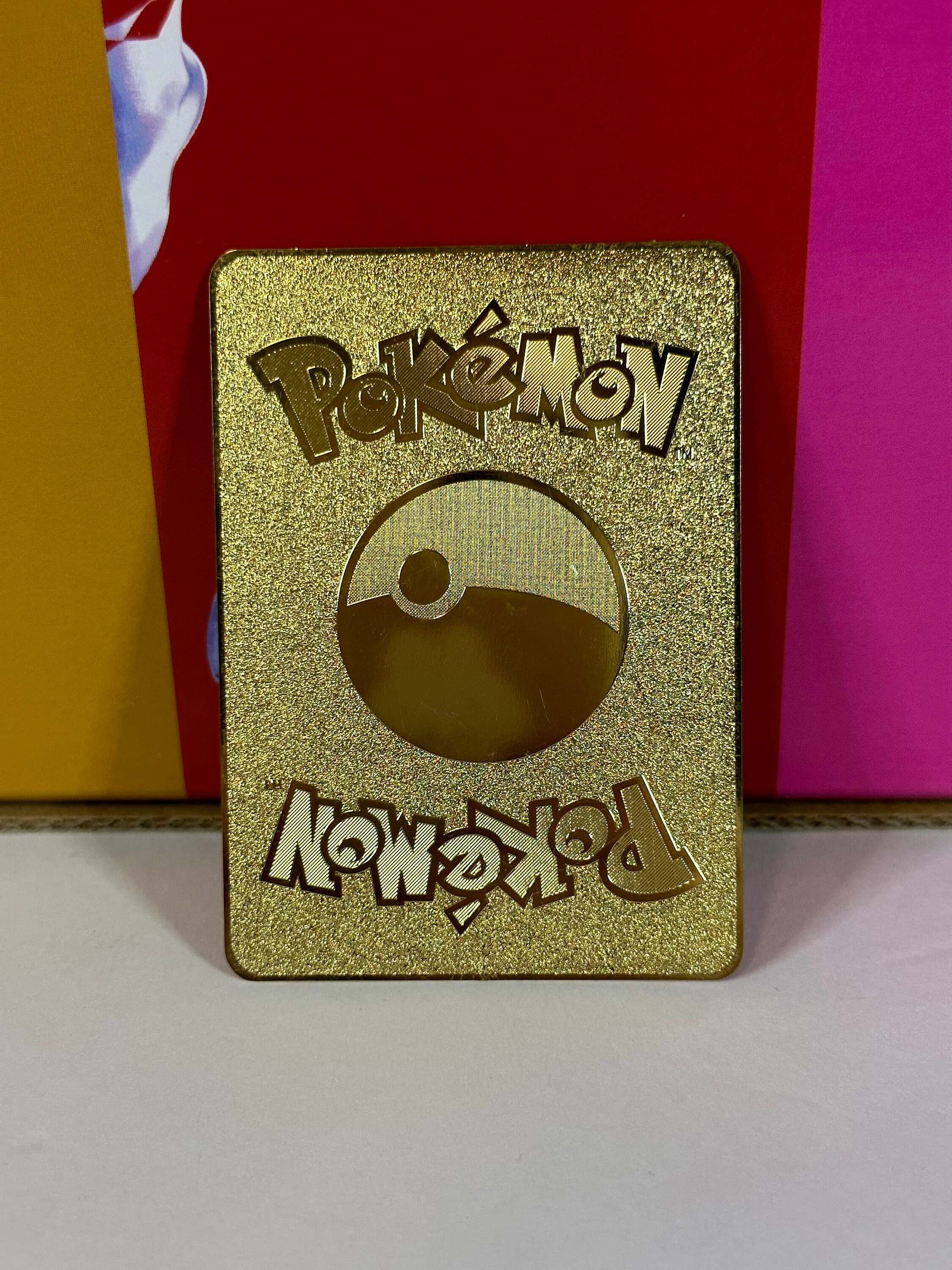 Pokémon Eevee I Choose You METAL GOLD CARD Collectible/Gift/Display