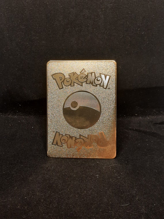 Pokemon Gold Metal Card Pikachu Choose Eevee