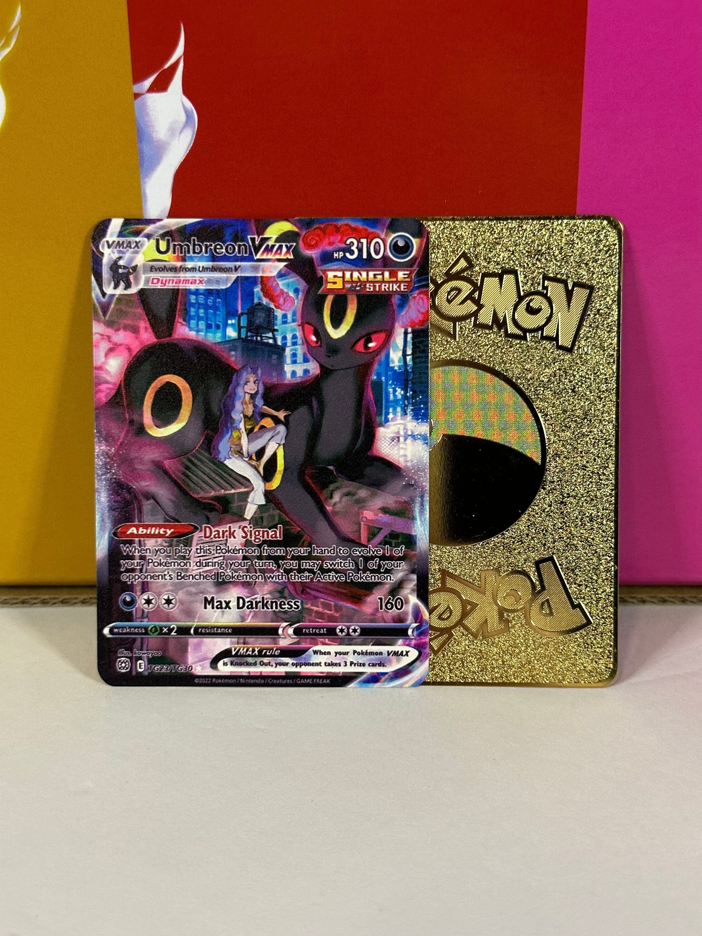 Umbreon VMAX Trainer Gallery Gold Metal Pokemon Card - Etsy 日本 Umbreon VMAX Trainer Gallery Gold Metal Pokemon Card - Etsy 日本