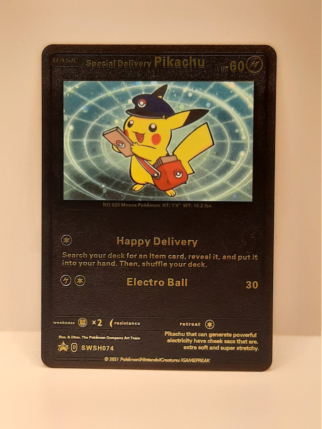 Special Delivery Pikachu 英語版 #希少 Buy Special Delivery Pikachu Plastic Black UV Printed Pokemon Card