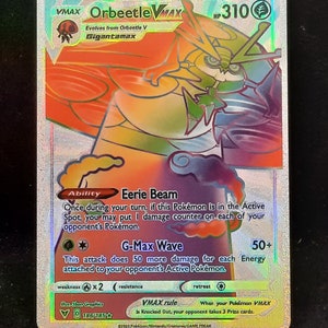 Orbeetle VMAX Rainbow Shiny Holographic UV Printed Plastic Card