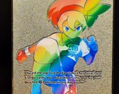 Bea Rainbow Gold Metal Pokemon Card - Etsy