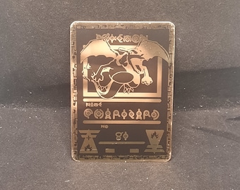 Coalossal VMAX Rainbow Gold Metal Pokemon Card - Etsy
