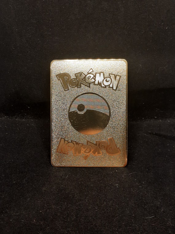 Pikachu Cosplay Mega Lucario Gold Metal Pokemon Card - Etsy UK