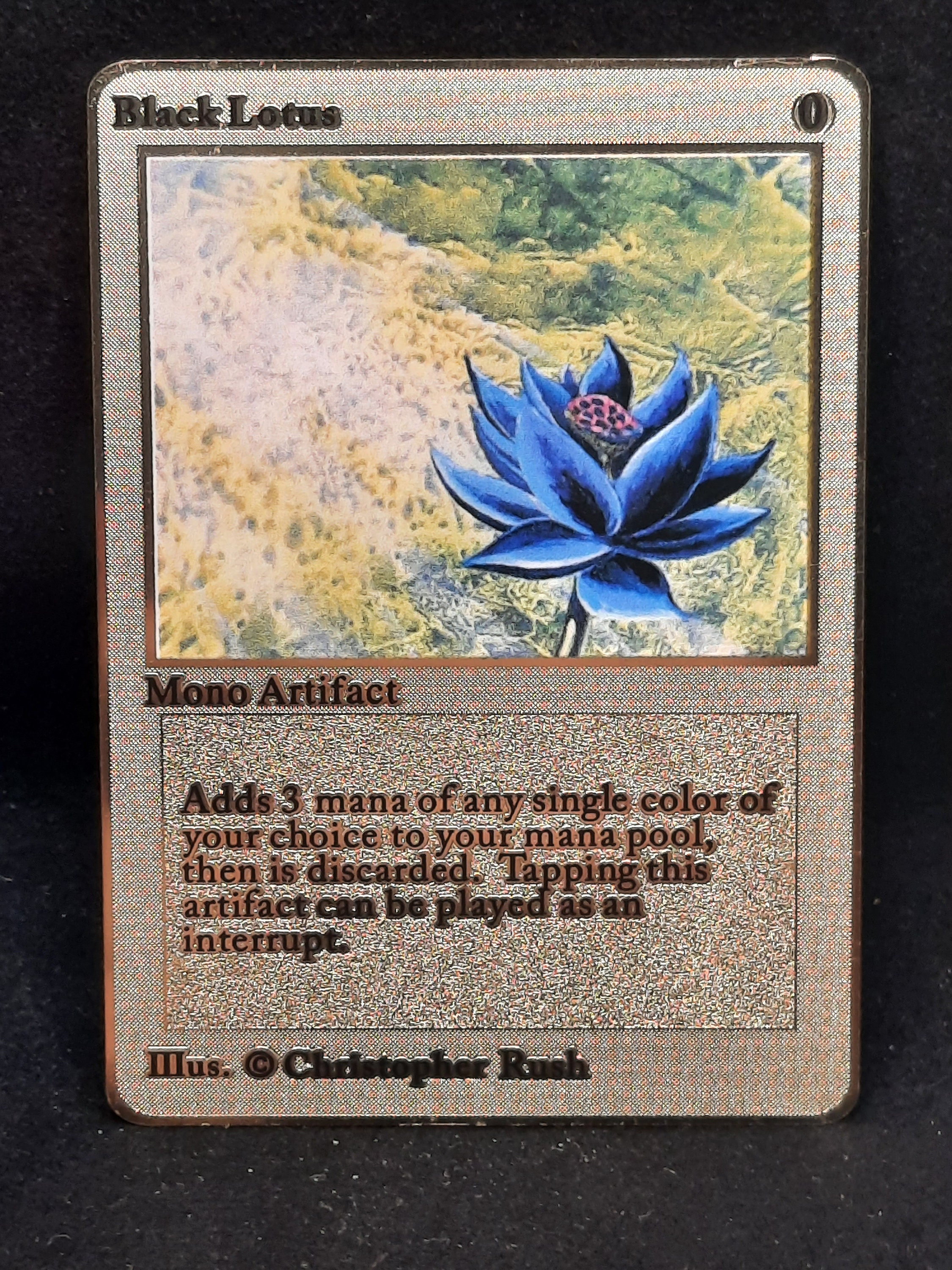 Black Lotus Gold Metal Magic the Gathering Card - Etsy