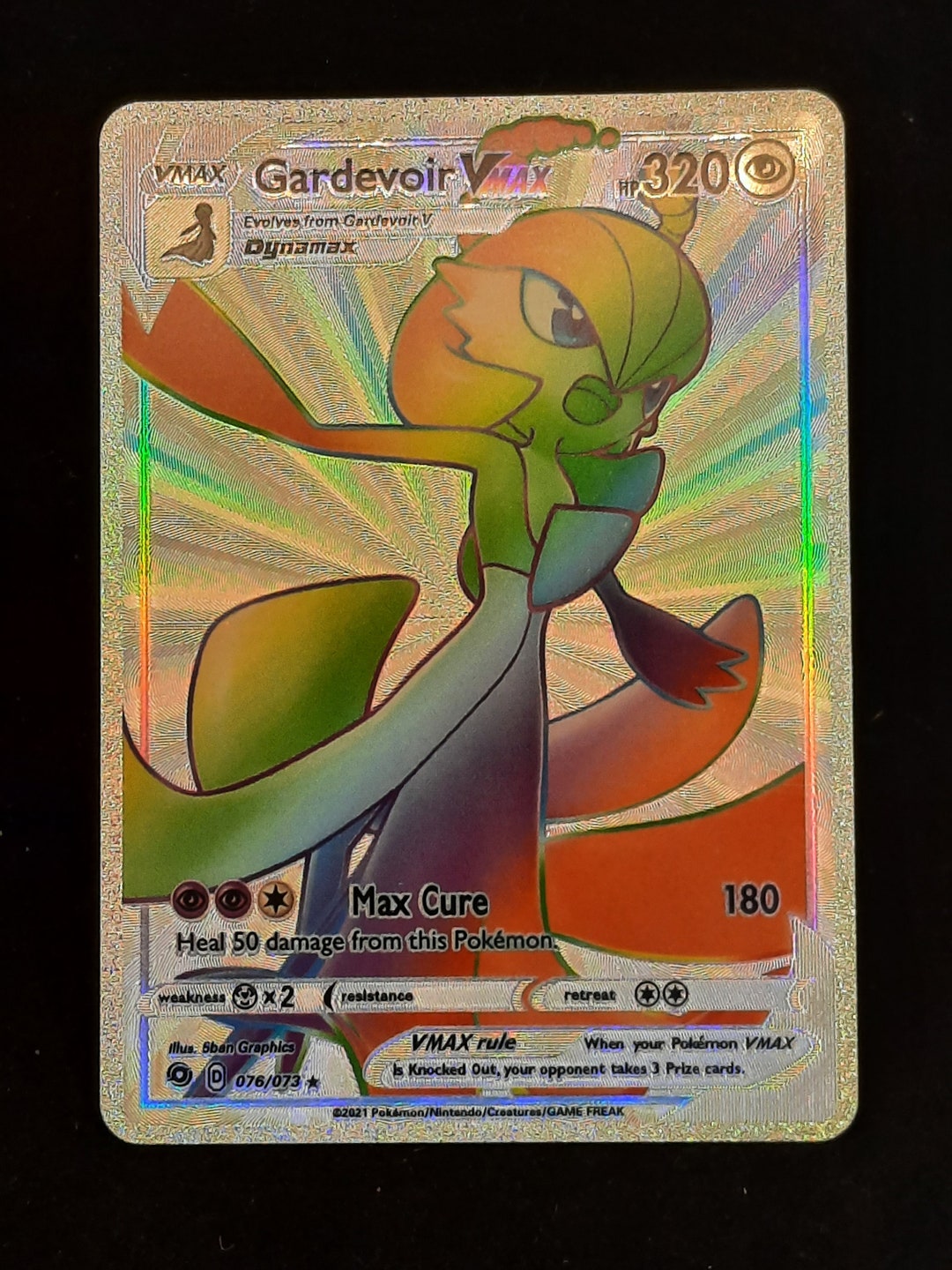  Pokemon - Gardevoir VMAX - 076/073 - Secret Rare : Toys & Games