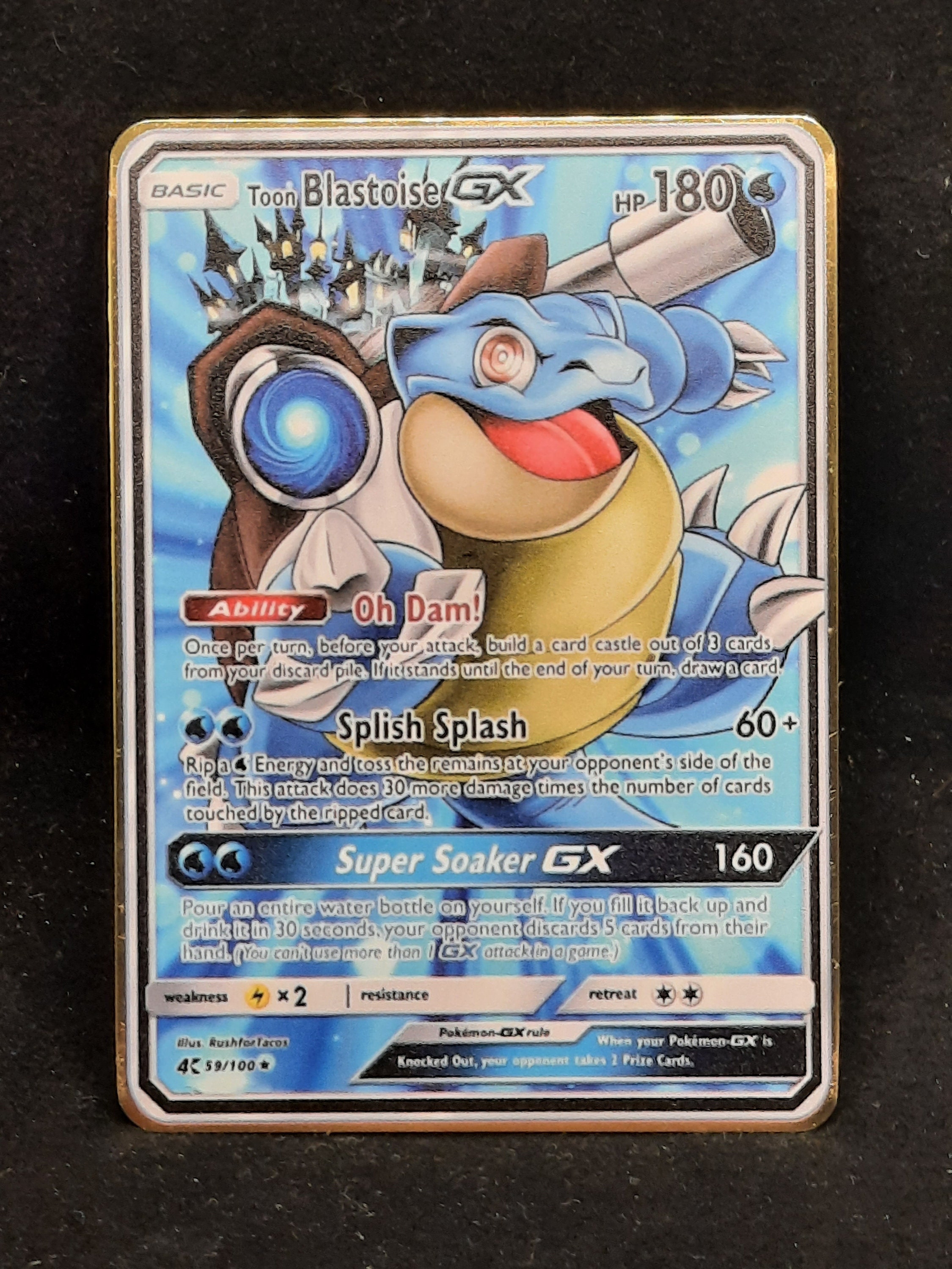 Toon Charizard Blastoise & Venusaur GX Gold Metal Konami 