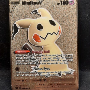 mimikyu v pokemon card S5I] 073/070SR you may prevent all damage done to this Mimikyu V by attacks from your opponents Pokemon until the end of your opponents next turn Mimikyu V #062/163 Pokemon Battle