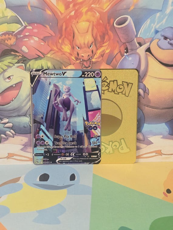 pokemon go cards mewtwo v 2022 Pokemon Go #030 Mewtwo V PSA 8 – Aloha Card Shop main image 1