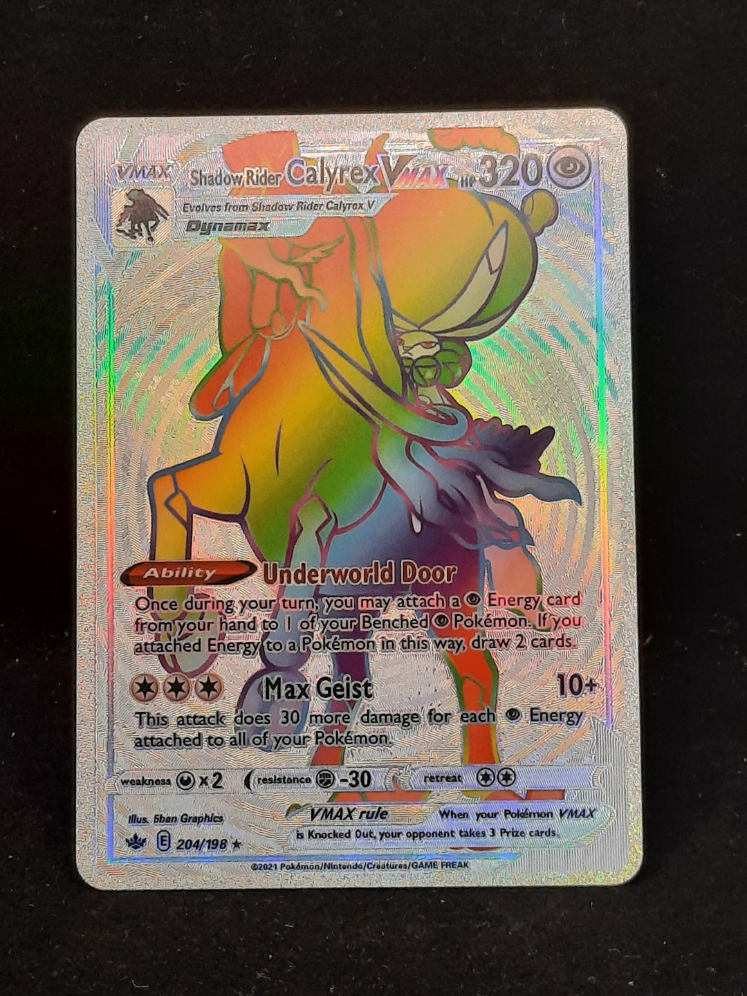 shadow rider calyrex vmax pokemon card price Pokmon TCG 2021 Ultra Chilling Reign 075/19  Hobby Shop 5ban Graphics TCGplayer Tip Shadow Rider Calyrex VMAX Rainbow
