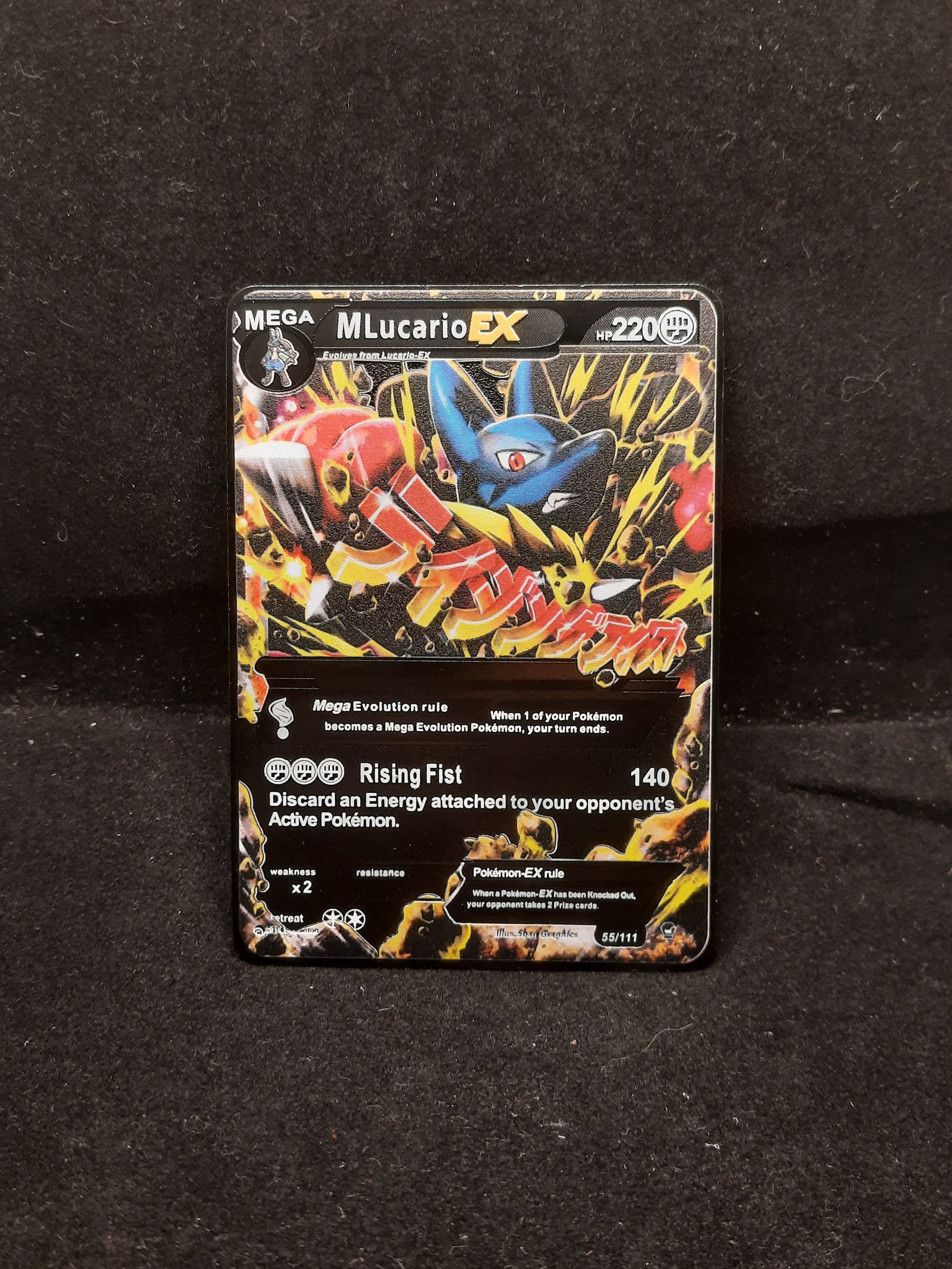 Pokemon Card Promo - 55a/111 - MEGA M LUCARIO EX (full art holo):  : Sell TY Beanie Babies, Action Figures, Barbies, Cards  & Toys selling online