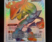 Rayquaza VMAX Rainbow Shiny Holographic UV Printed Plastic Card