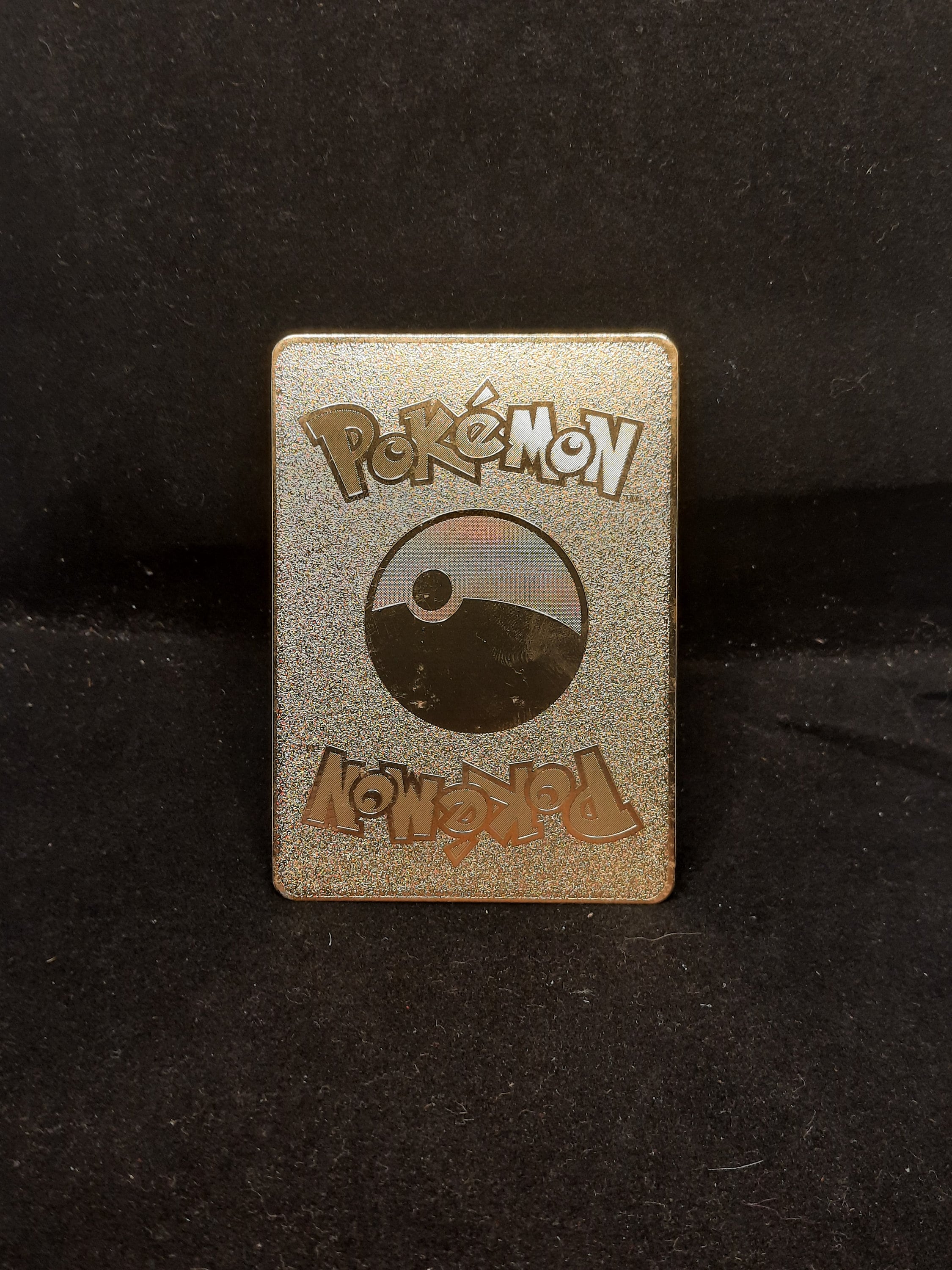Pokemon Gold Metal Card Pikachu Eevee