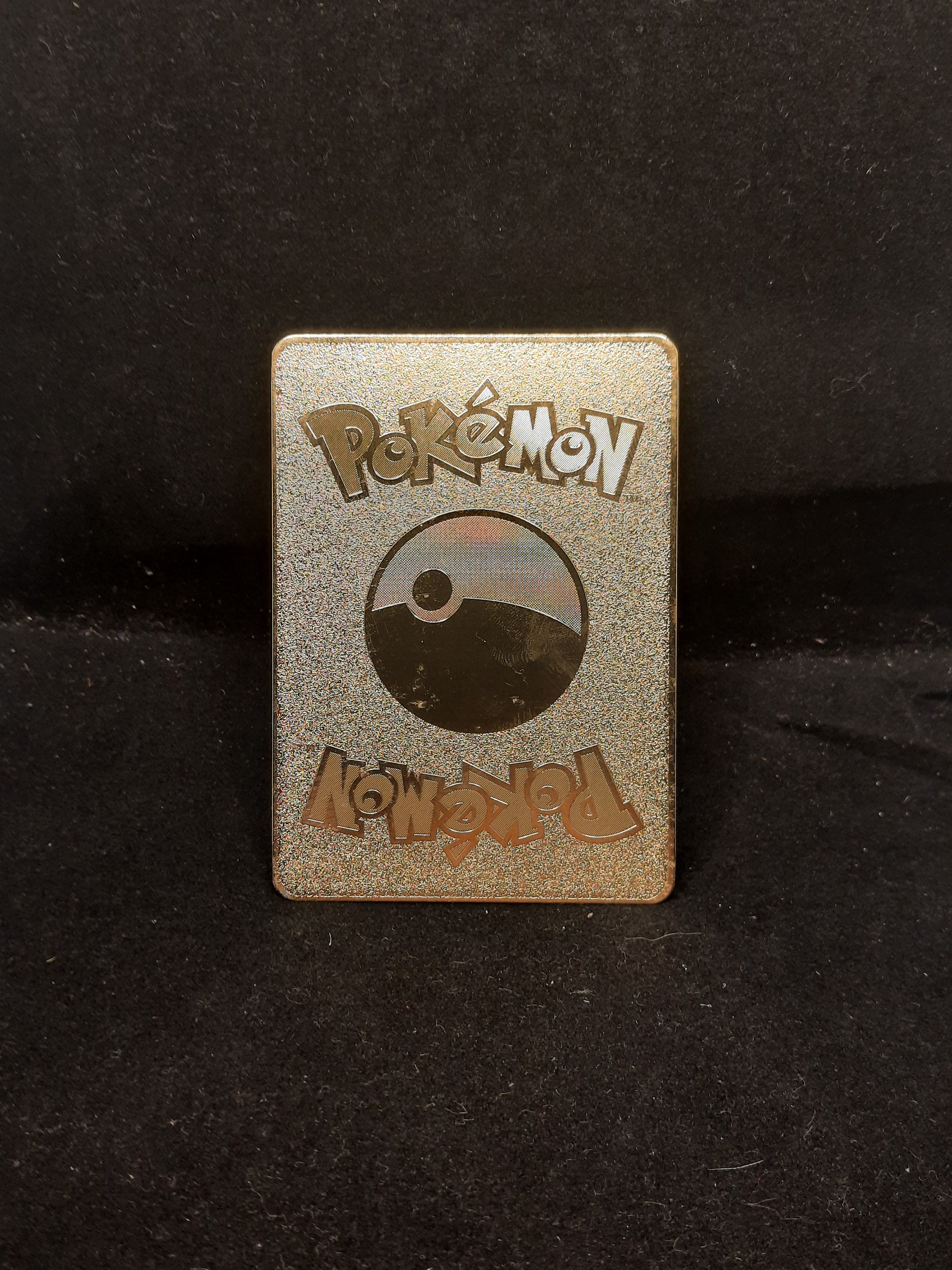 Pokemon Gold Metal Card Pikachu Eevee