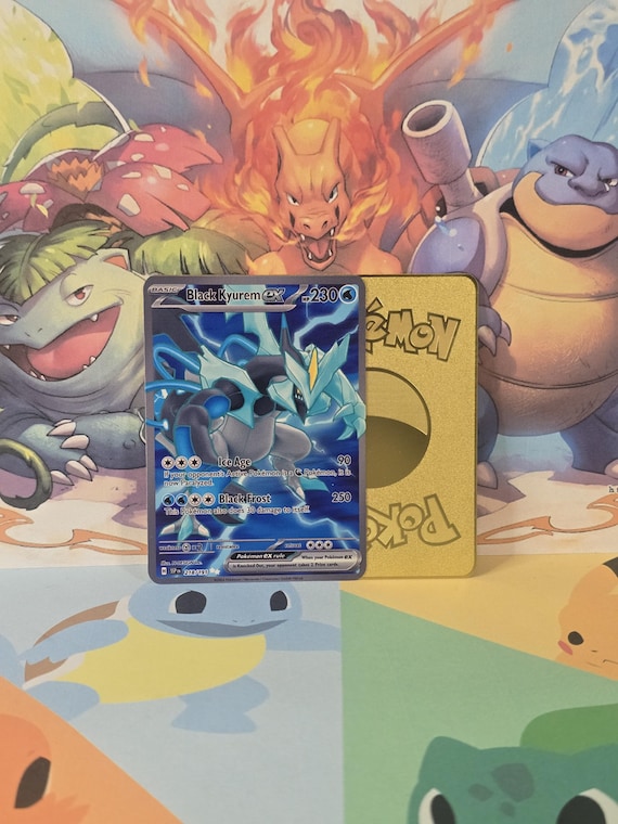 kyurem ex pokemon card Pokémon TCG: Black Kyurem ex SR 077/064 SV7a Paradise Dragona main image 0
