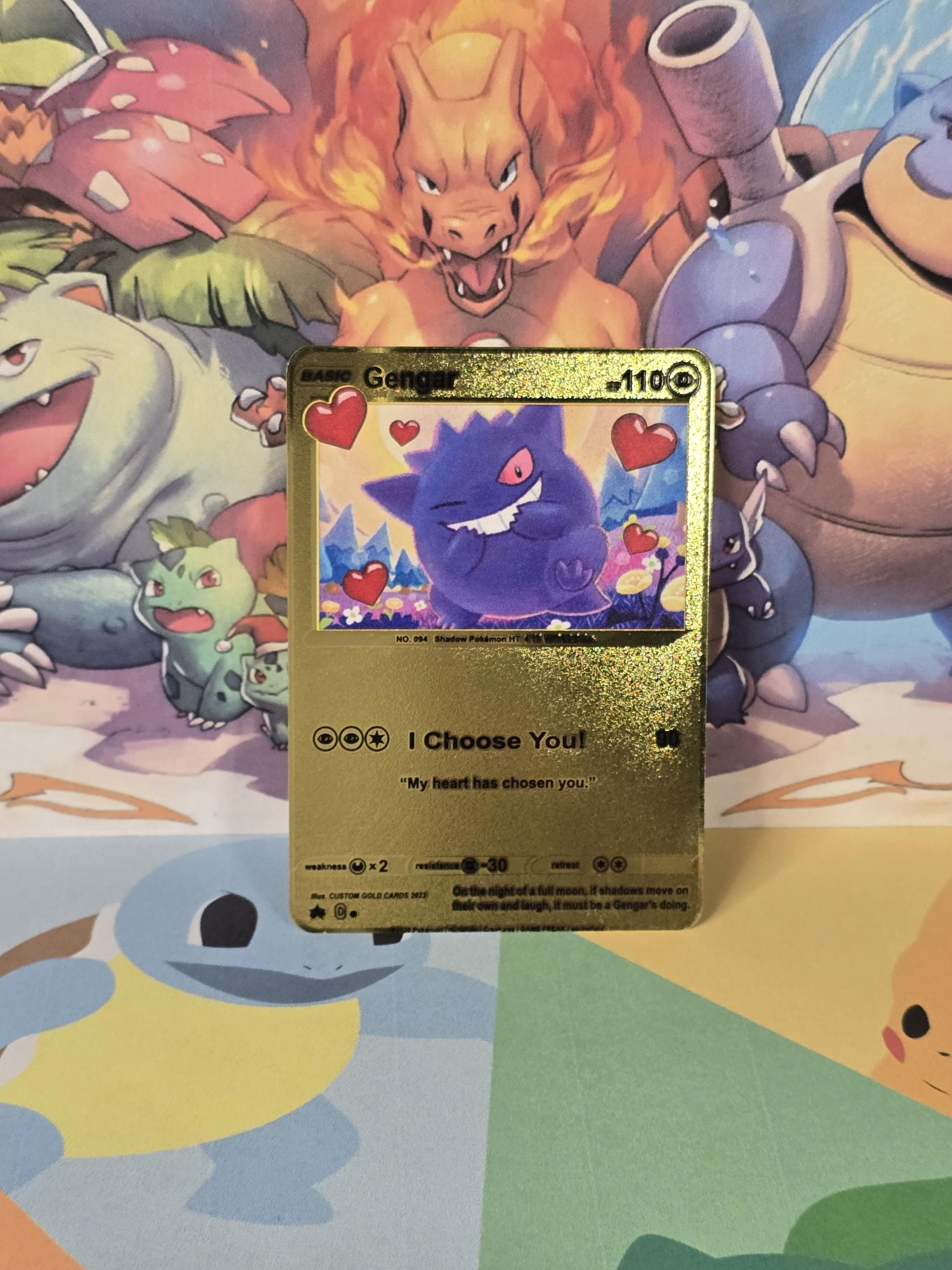 Gengar I Choose You! Romantic Gift Gold Metal Pokemon Valentine's Day Card - Etsy Gengar I Choose You! Romantic Gift Gold Metal Pokemon Valentine's Day Card - Etsy