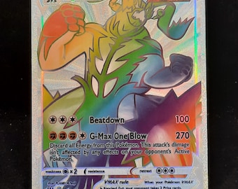 Single Strike Urshifu VMAX Rainbow Shiny Holographic UV Printed Plastic Card  - Etsy