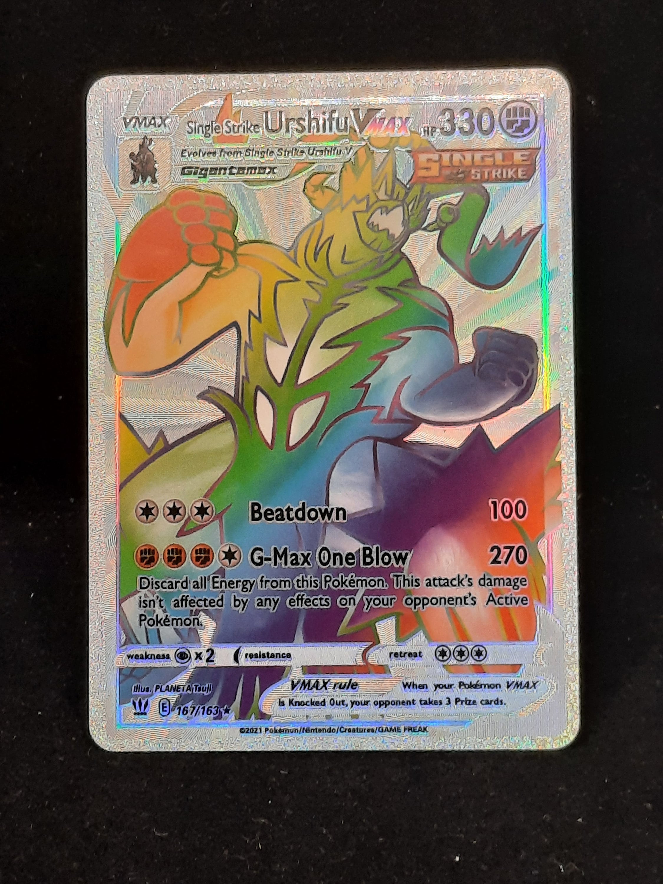 pokemon card urshifu vmax value Rapid Strike Urshifu VMax - 088/163 Full Art Ultra Rare