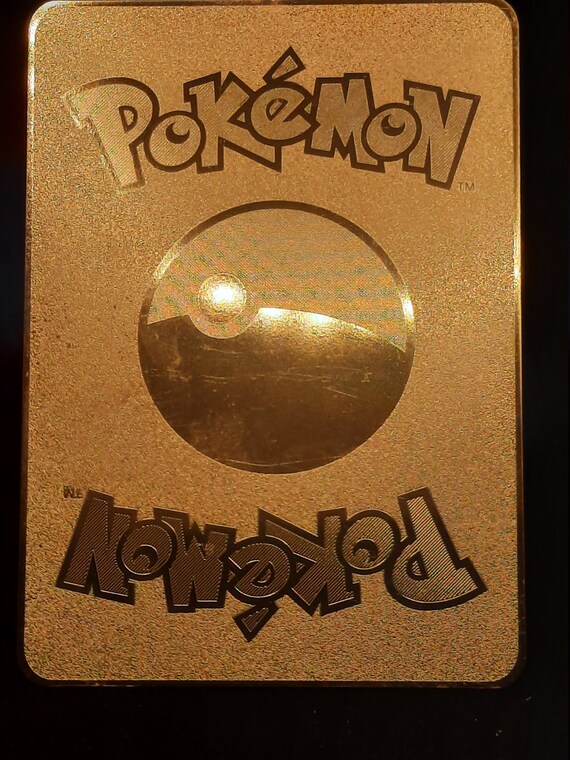 Eevee and Pikachu I Choose You Gold Metal Pokemon Card