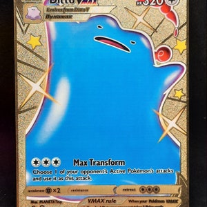 shiny ditto vmax pokemon card Amazon.com: Ditto Vmax & V - Shining Fates - Ultra Rare Card Lot