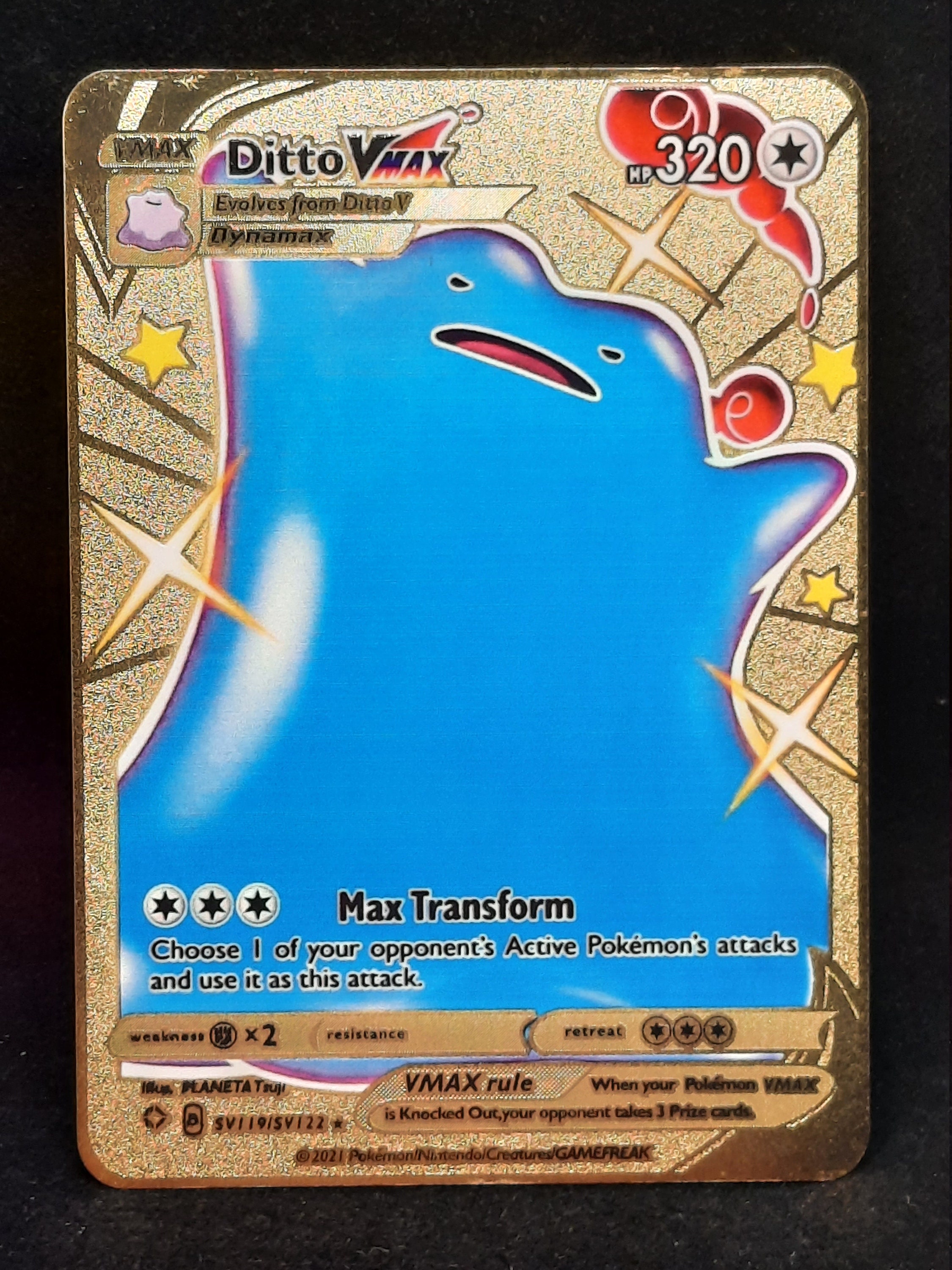 Carta Pokémon Ditto Vmax Shiny Destinos Brilhantes