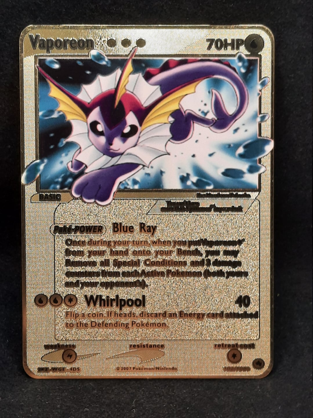 ポケモンカード シャワーズ ゴールドスター 英語版　Vaporeon star Vaporeon Star 102/108 Power Keepers Holo for sale online | eBay