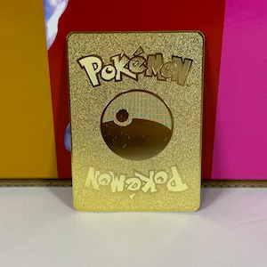 Hoopa V Gallarian Gallery Gold Metal Pokemon Card - Etsy