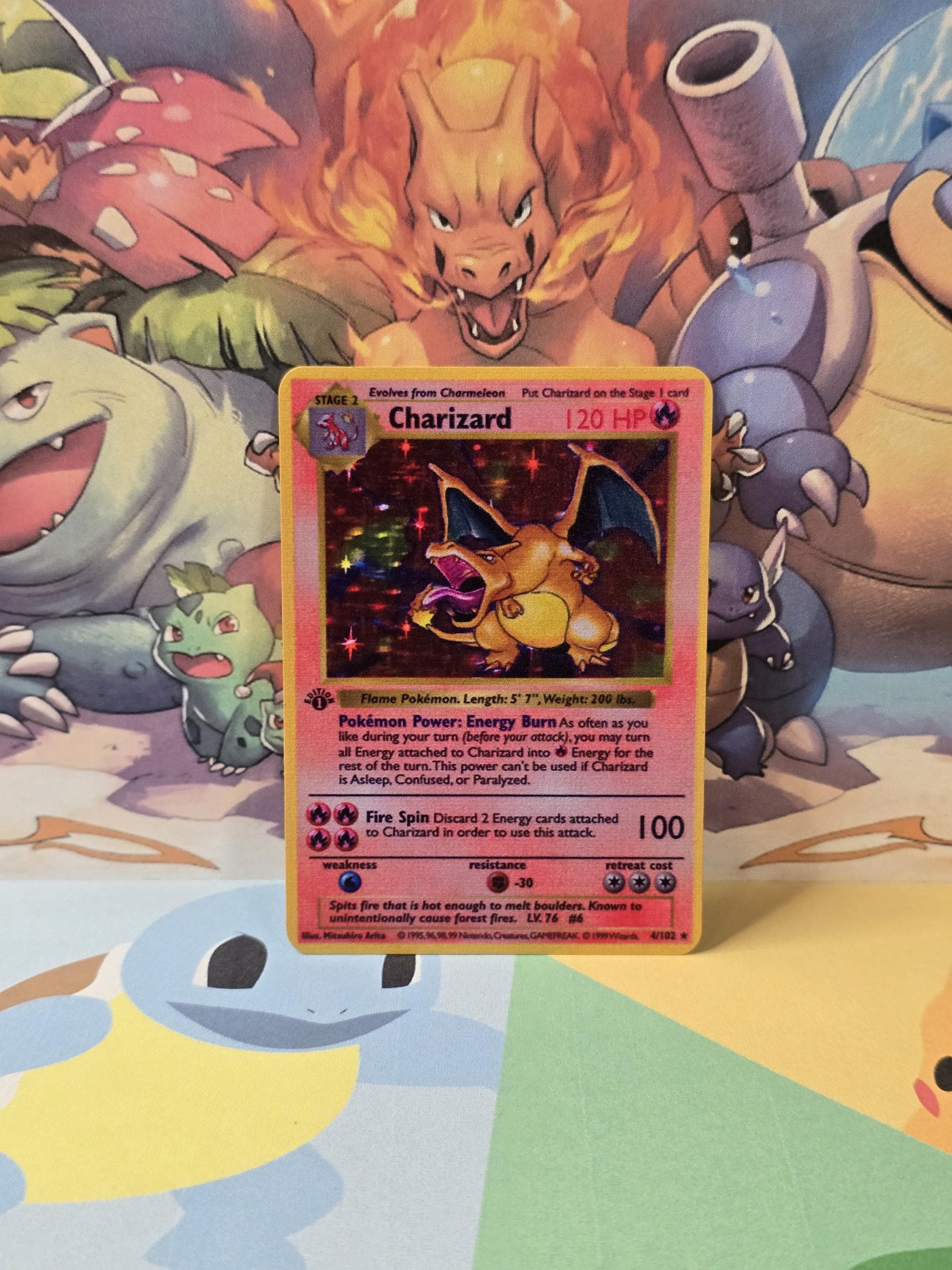 1st Edition Shadowless Charizard - Etsy