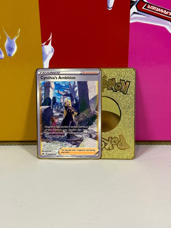 Cynthia's Ambition Galarian Gallery Gold Metal Pokemon Card - Etsy Cynthia's Ambition Galarian Gallery Gold Metal Pokemon Card - Etsy