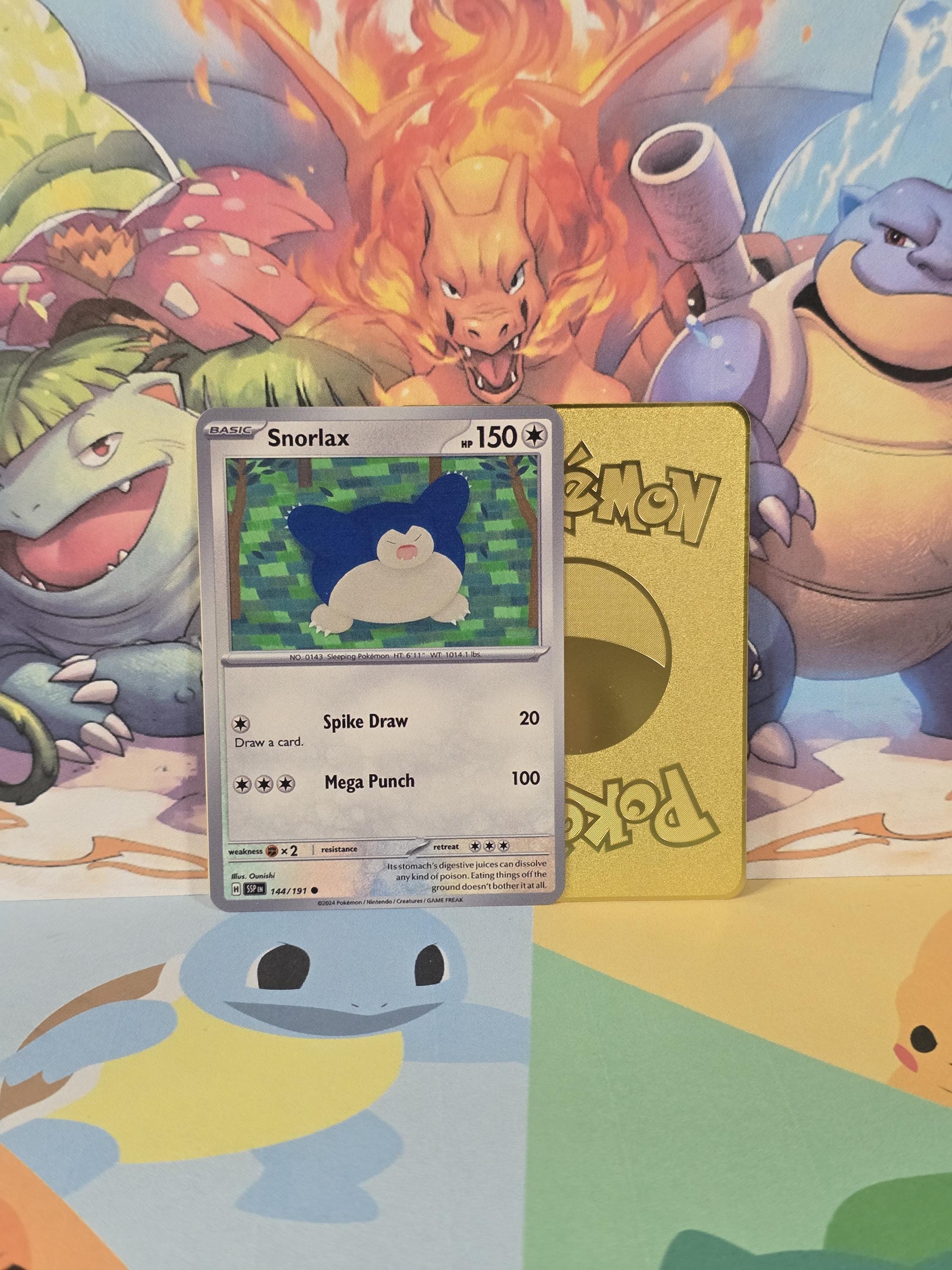 pokemon gold snorlax card Ronflex (Snorlax) 224/198 Shiny - my-booster X carlate et Violet 6 Rgne de Glace end display Gold Snorlax Card - Etsy