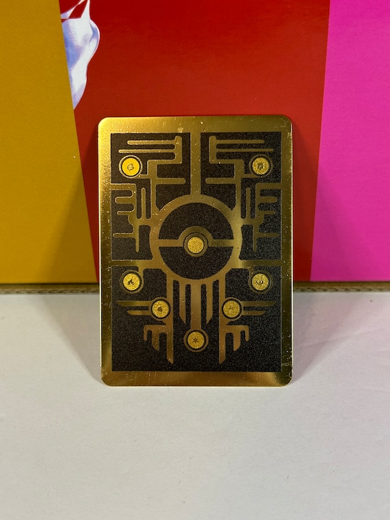 back of pokemon card gold Charizard 1st Edition - Rare Collector Glossy Card Ancient Flareon Black Gold Metal