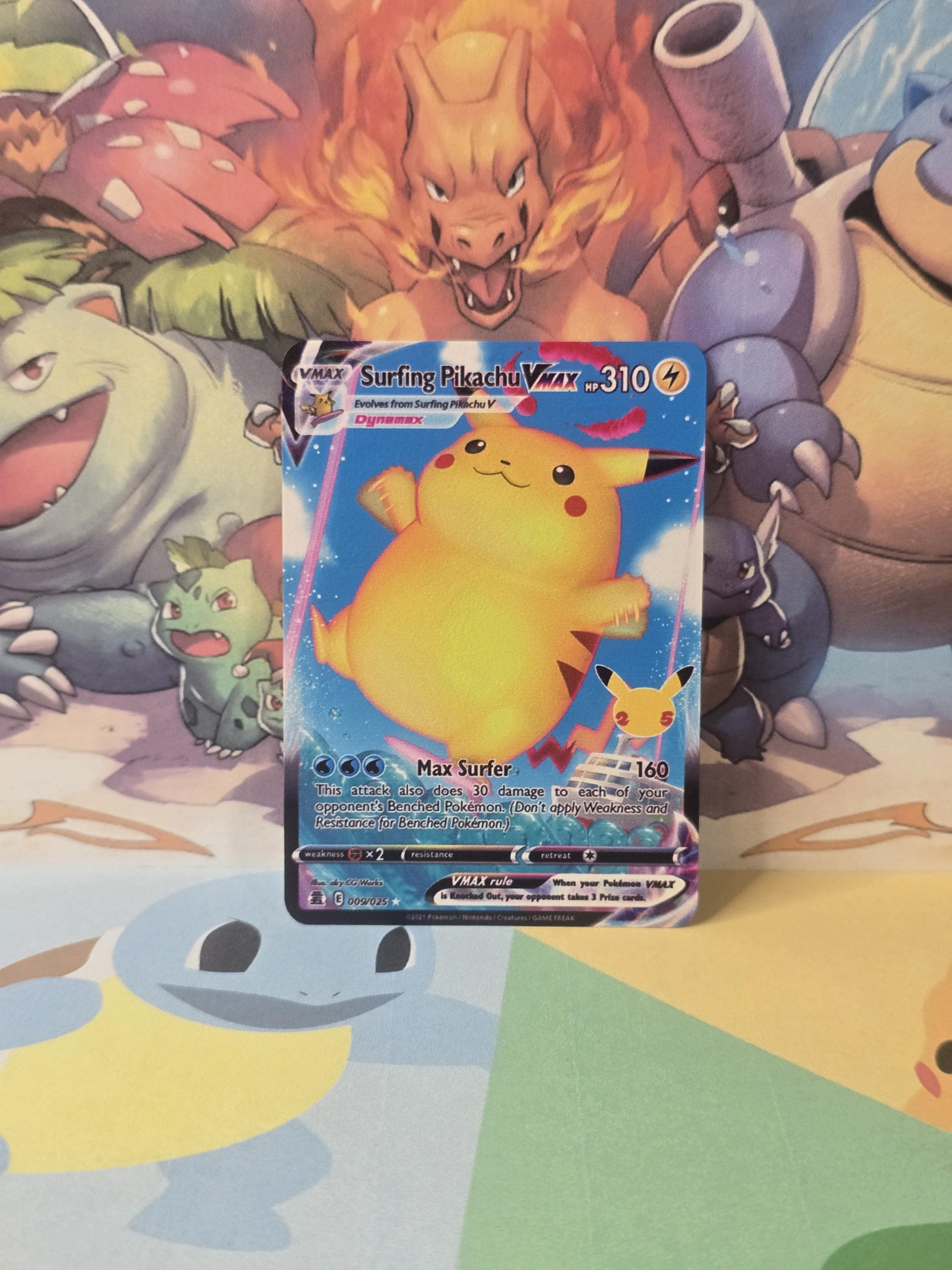 Surfing Pikachu Vmax - Etsy