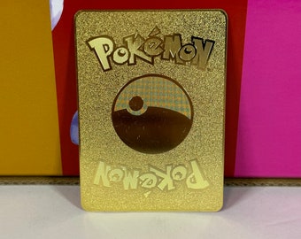 Pikachu Japanese Promo XY297 297/XY-P Gold Metal Pokemon Card - Etsy