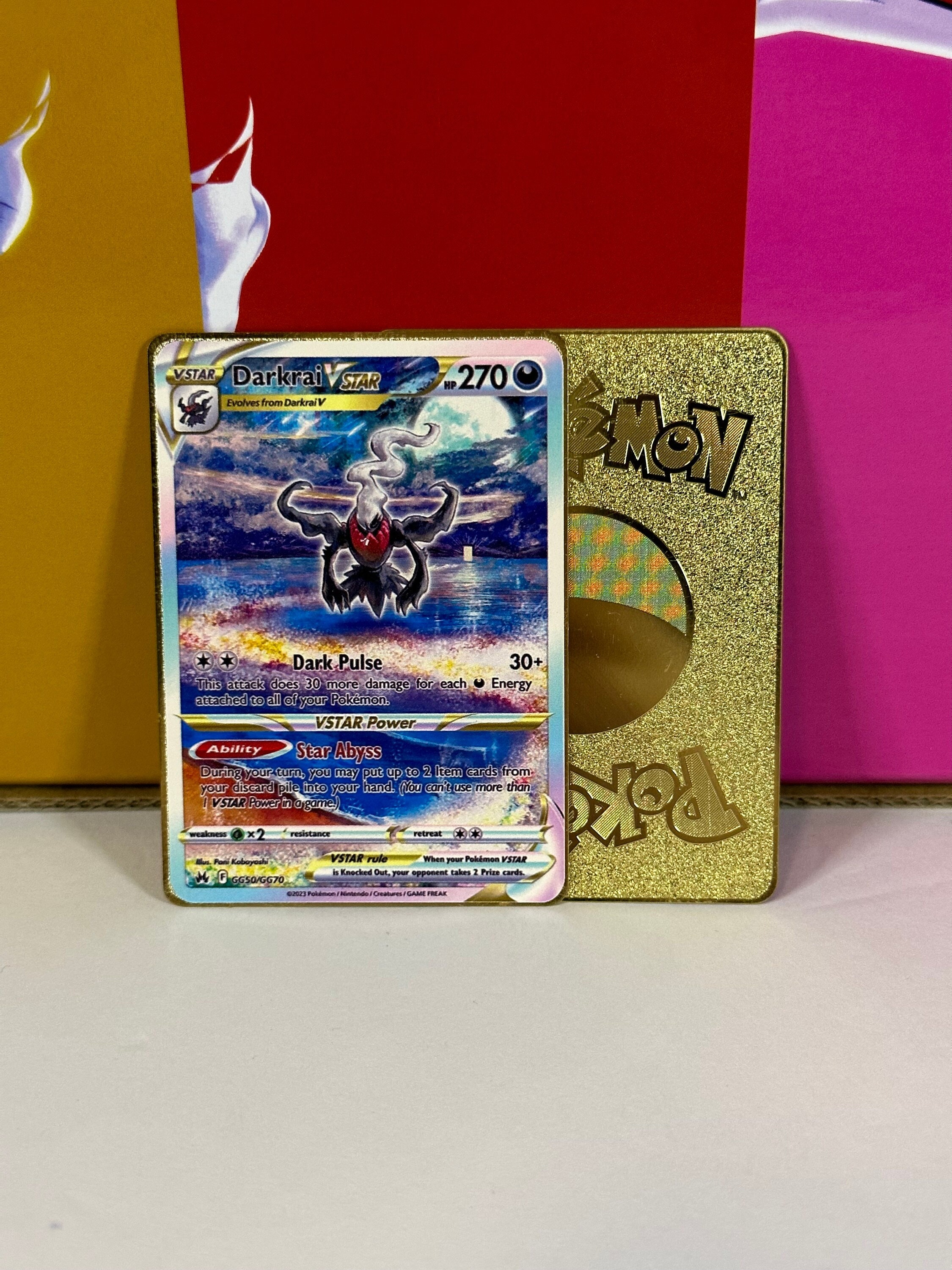 darkrai vstar pokemon card Pokmon GG50/GG70 PSA 9 Zapp! Comics Darkrai Vstar Galarian Gallery Gold