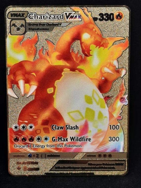 Carta Pokemon Metal Charizard Vmax Shiny - Colecionador