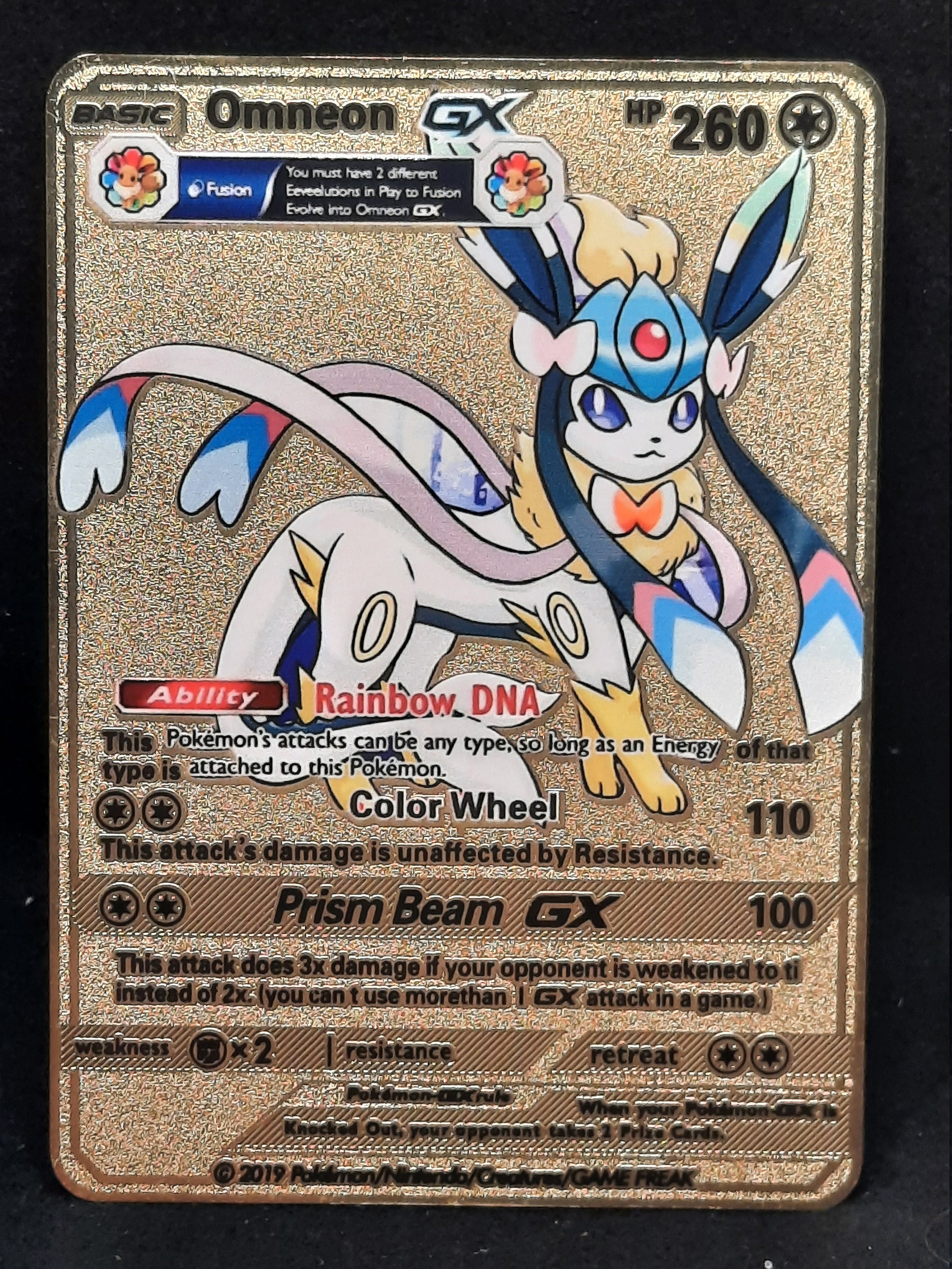 Newest Pokemon Vmax V GX EX Shiny Gold Metal Card English Version Game  Doubles Sorting Series