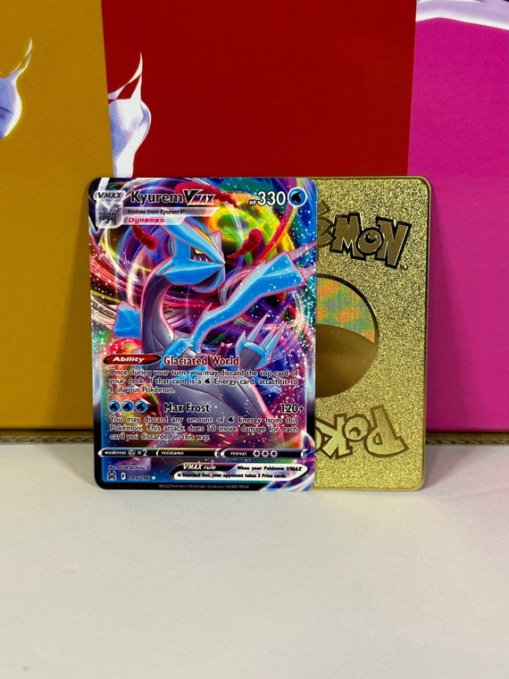 kyurem vmax pokemon card Kyurem VMAX Gold Metal Pokemon Card