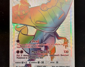 dragapult vmax pokemon card SWSH097 PSA 10  TBC Games [Psychic][Psychic] Max Phantom 130 Put 5 damage counters on your opponents Benched Pokemon in any way you like. Pokemon Dragapult VMAX SWSH097 Shining