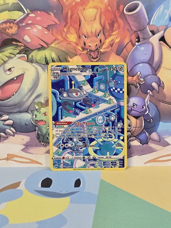 Magnezone Galarian Gallery Full Art Gold Metal Pokemon Card Crown Zenith -  Etsy