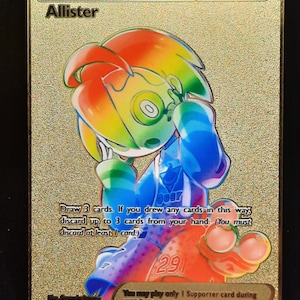 Allister Rainbow Gold Metal Pokemon Card - Etsy