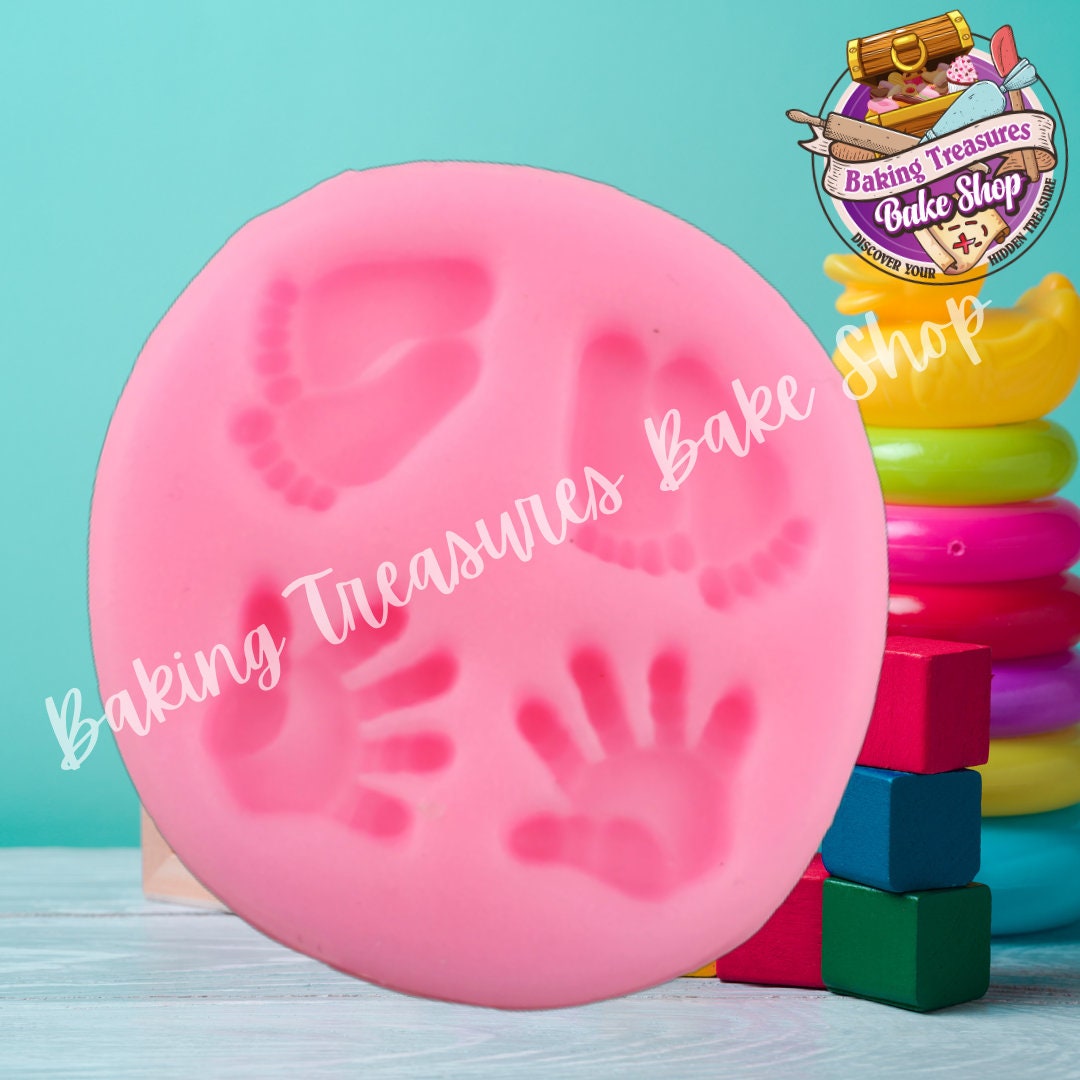 Baby Handprints & Footprints Silicone Mold 2 Etsy