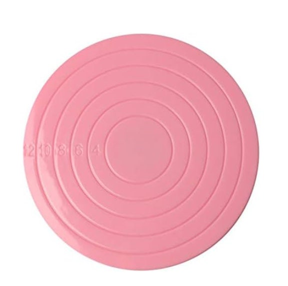 Pink Cookie Decorating Turntable, Rotating Cake Turntable Stand Baking  Decor Plate
