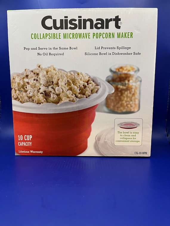 Cuisinart Collapsible Microwave Popcorn Maker Etsy