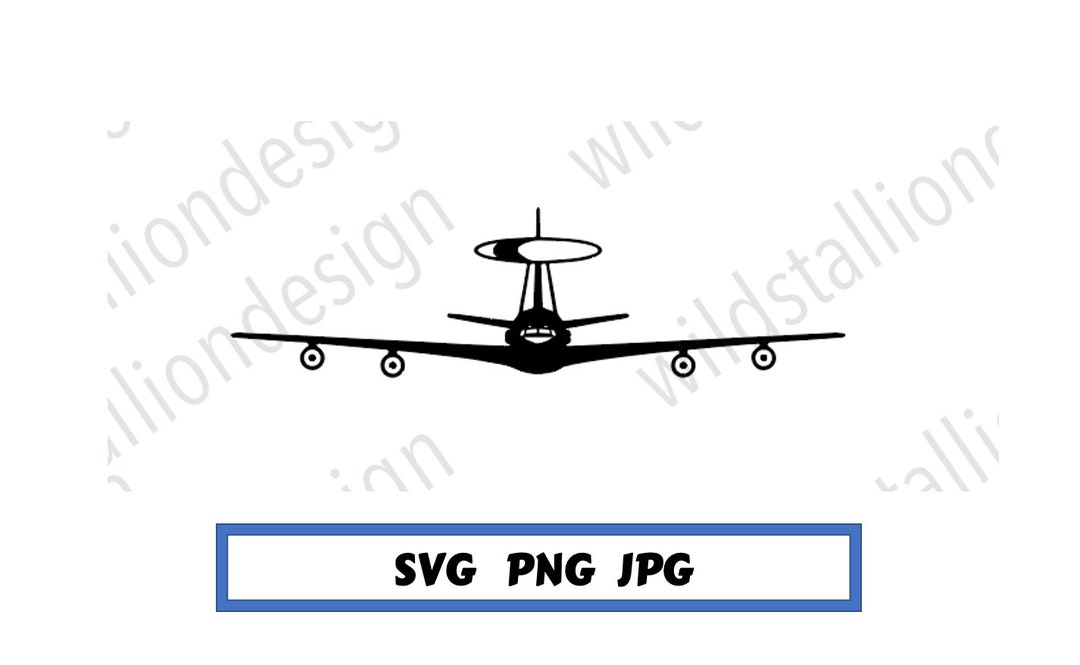 E-3 AWACS SVG File | Military | Planes | Aircraft | USAF - Etsy