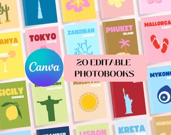 20 Travel - Coffeetablebook Templates - Editable with Canva