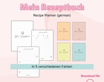 My Recipe Planner (german edition), Cooking book